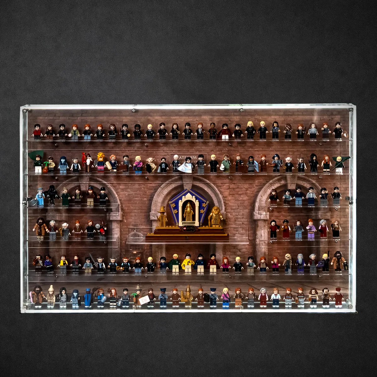 92 LEGO Minifiguren Wandvitrine