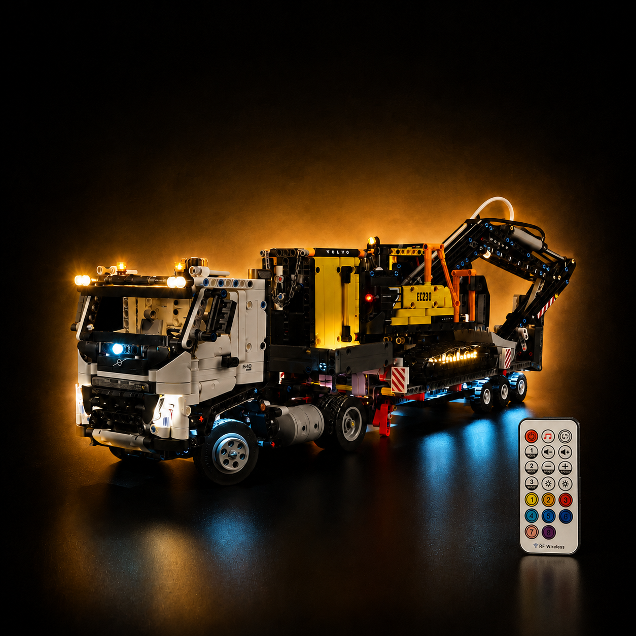 Premium-Wanddisplay kompatibel mit LEGO® Technic™ McLaren F1 42141 Stil D