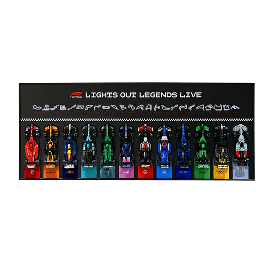 Wall Display Frame Compatible with LEGO® Speed Champions F1 Collection – 12 Cars Edition