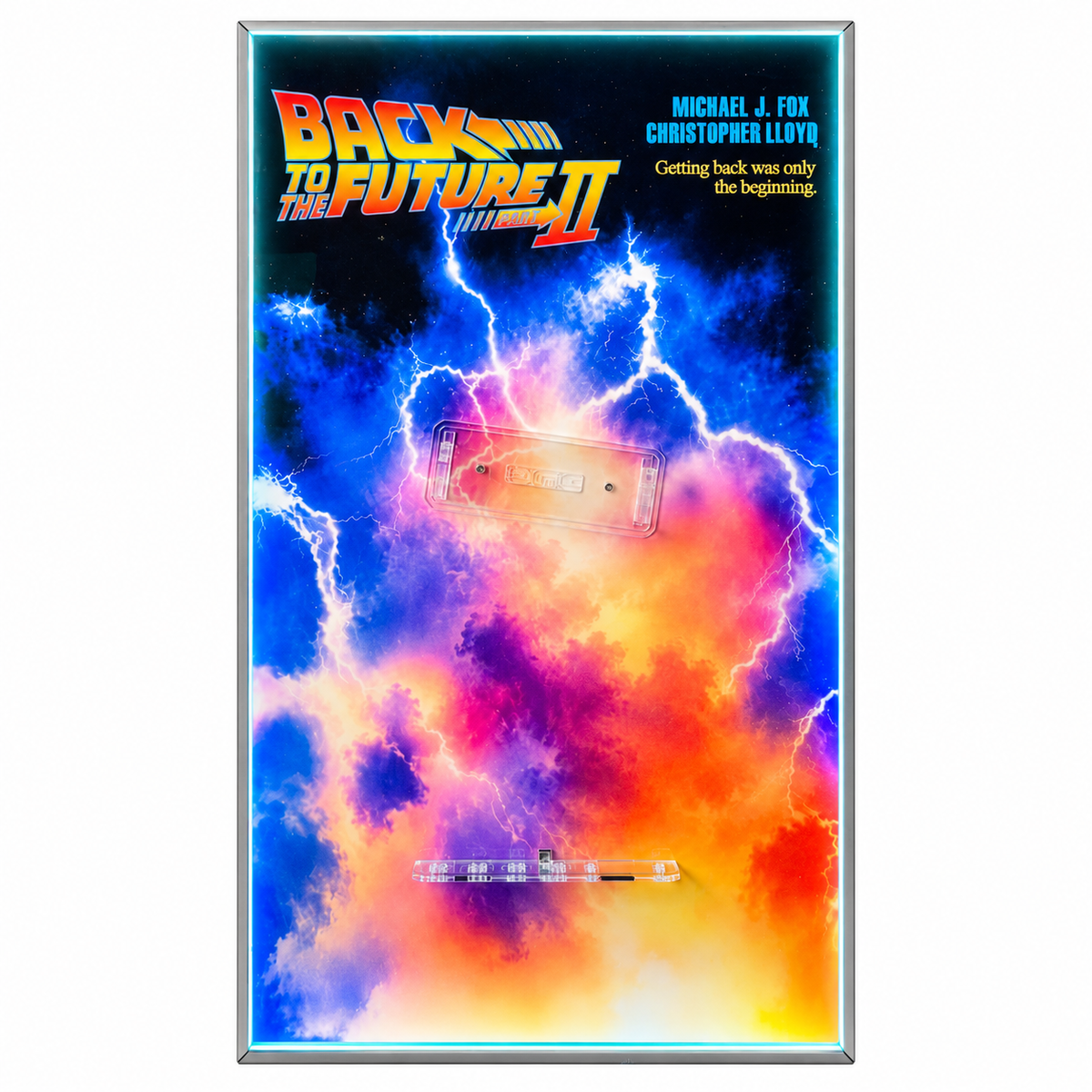 Wall Display Frame Compatible with LEGO® Back to the Future™ Time Machine Sets 77256 & 10300