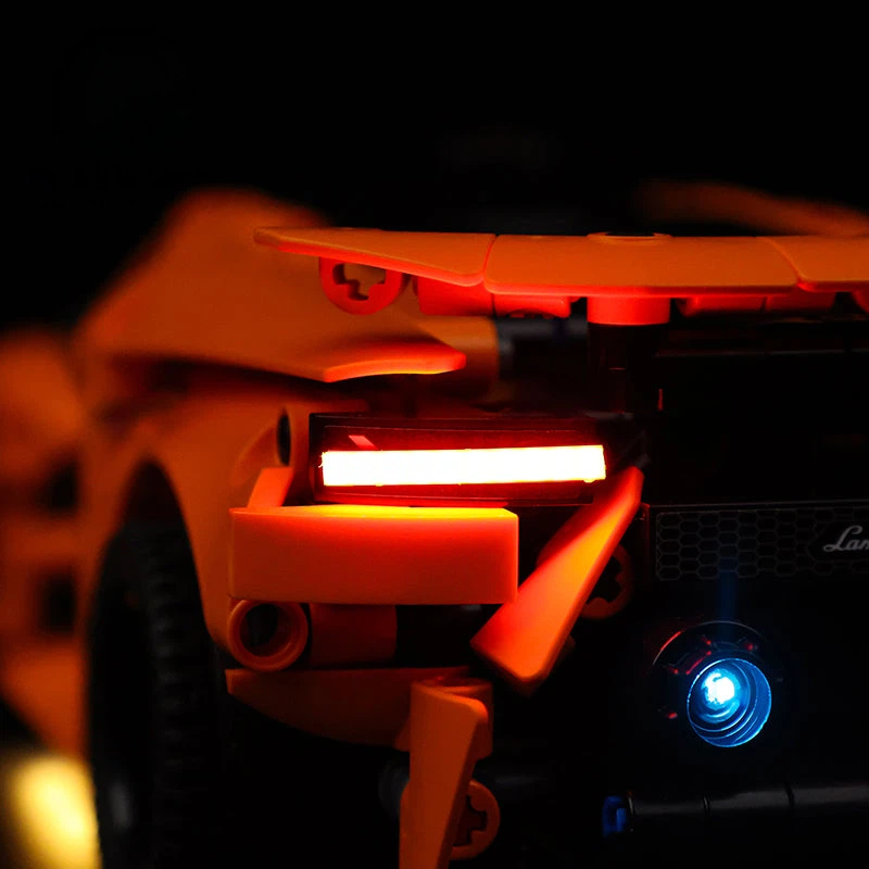 LED Light Kit for LEGO® Technic™ Lamborghini Huracán Tecnica Orange 42196