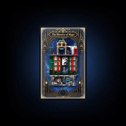 Wall Display Frame for LEGO® 76476 The Ministry of Magic™