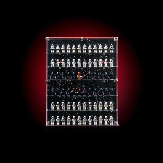 72-Stud LEGO® Star Wars™ Minifigure Wall Display Case