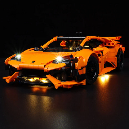 LED Light Kit for LEGO® Technic™ Lamborghini Huracán Tecnica Orange 42196