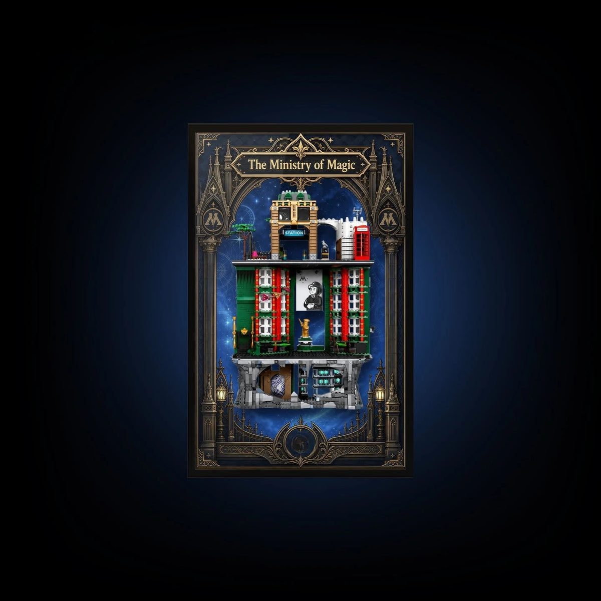 Wall Display Frame for LEGO® 76476 The Ministry of Magic™