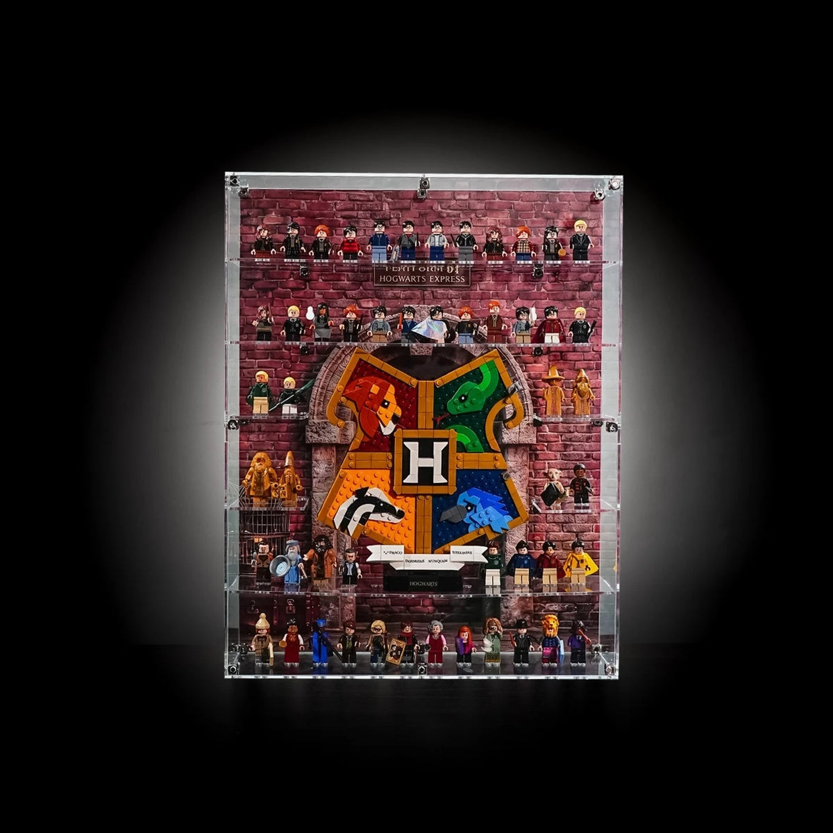 72-Stud LEGO® Harry Potter™ Minifigure Wall Display Case
