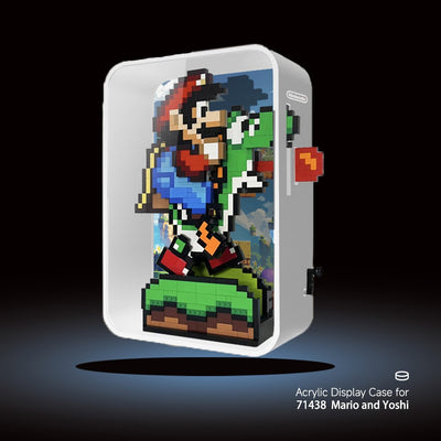 lego-Acrylic Display Case for LEGO® Mario & Yoshi Pixel Art-collectors-uk