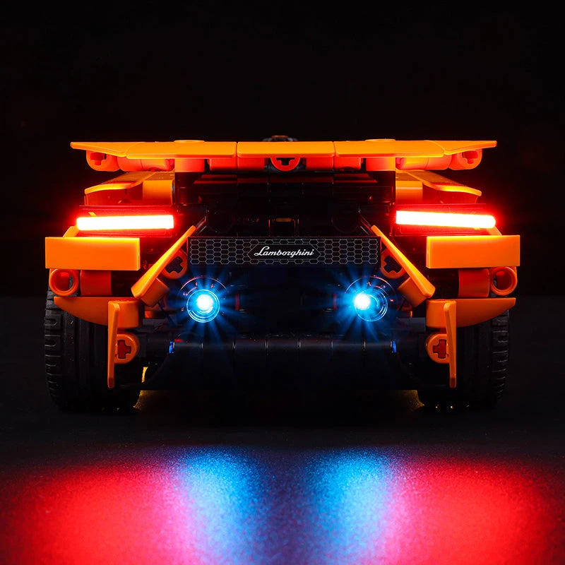 LED Light Kit for LEGO® Technic™ Lamborghini Huracán Tecnica Orange 42196