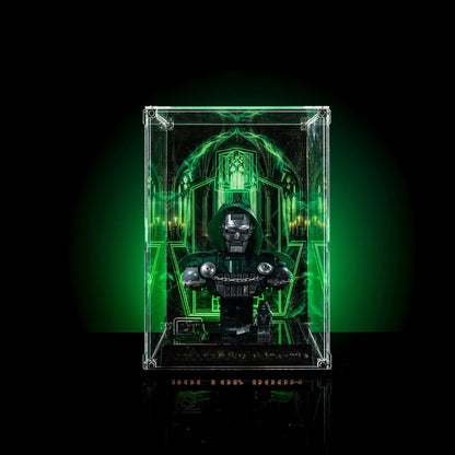 LEGO® 76345 Doctor Doom™ Bust LED & UV Printing Display Case