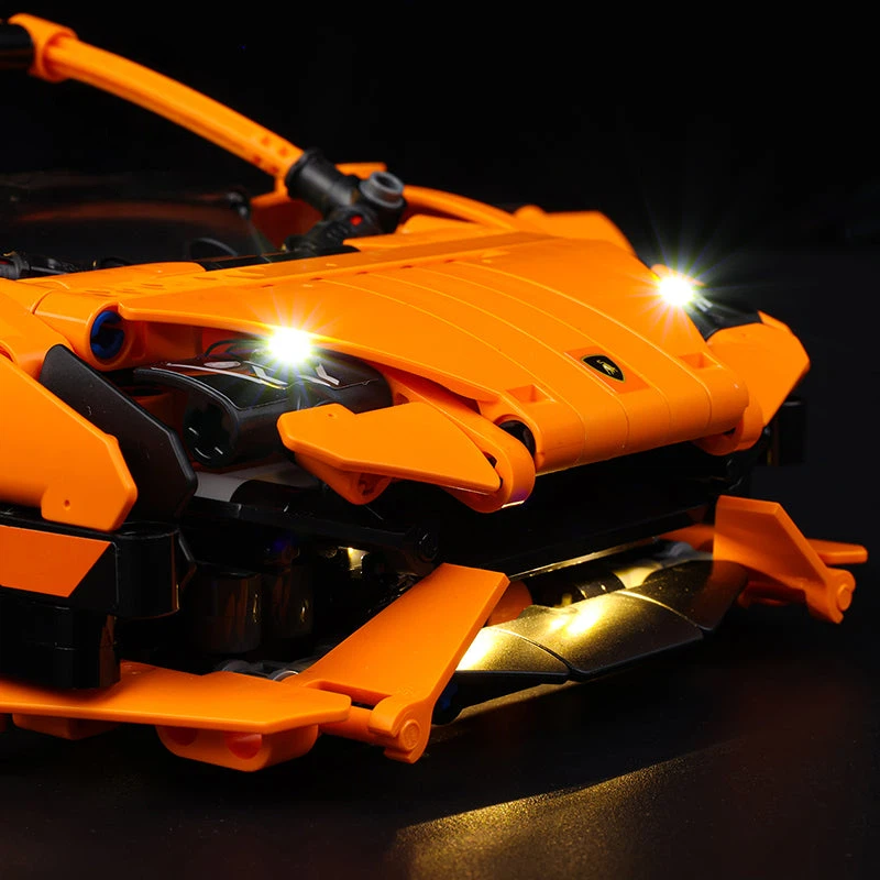 LED Light Kit for LEGO® Technic™ Lamborghini Huracán Tecnica Orange 42196