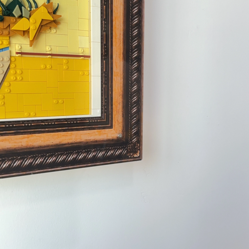 Wall-Mounted Display Case Compatible with LEGO® Vincent van Gogh Sunflowers Set 31215