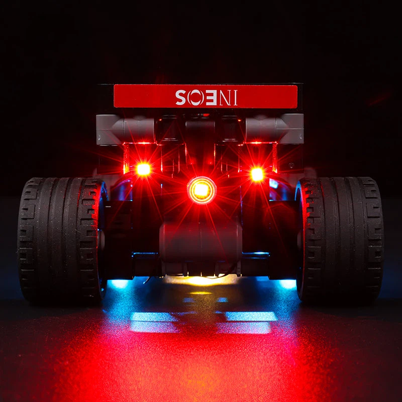 Premium-Wanddisplay kompatibel mit LEGO® Technic™ McLaren F1 42141 Stil D