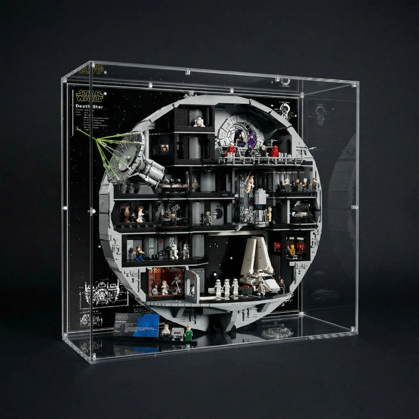 Acryl-Vitrine kompatibel mit LEGO® Star Wars™ Todesstern™ 75419 