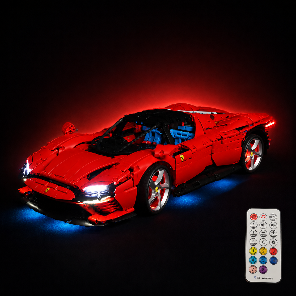 Premium-Wanddisplay kompatibel mit LEGO® Technic™ McLaren F1 42141 Stil D