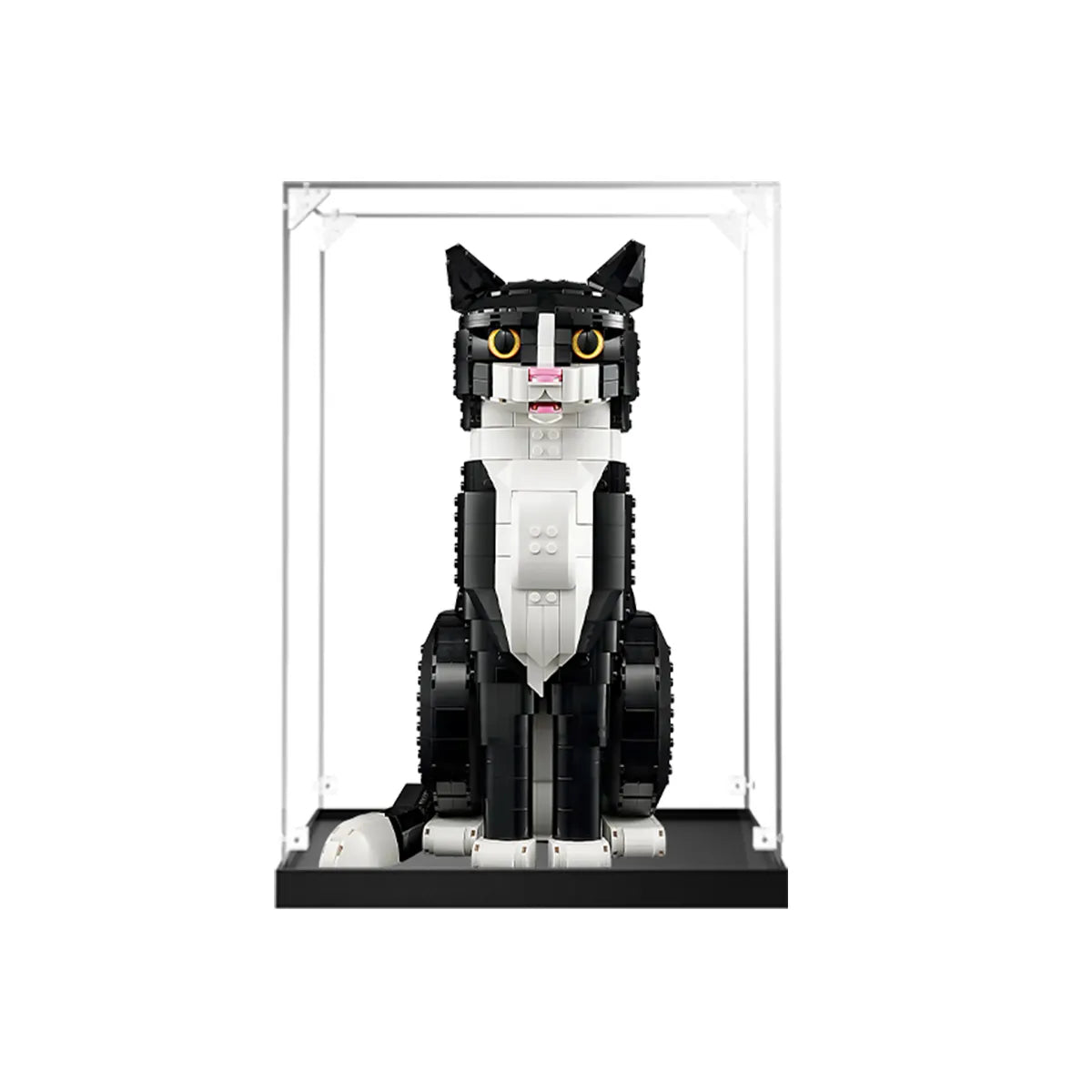 Acrylic Display Case Compatible with LEGO® Ideas Tuxedo Cat 21349