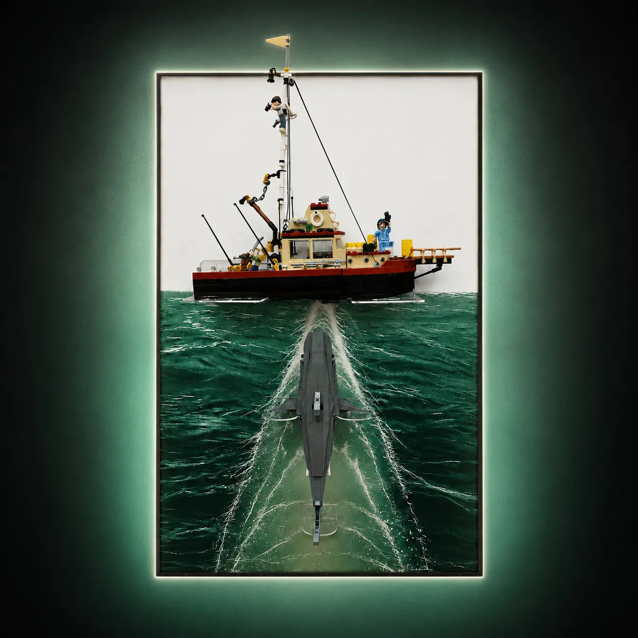Wall Display Frame for LEGO® Ideas Jaws 21350