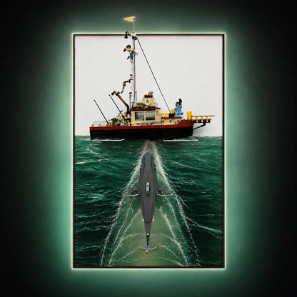 Wall Display Frame for LEGO® Ideas Jaws 21350