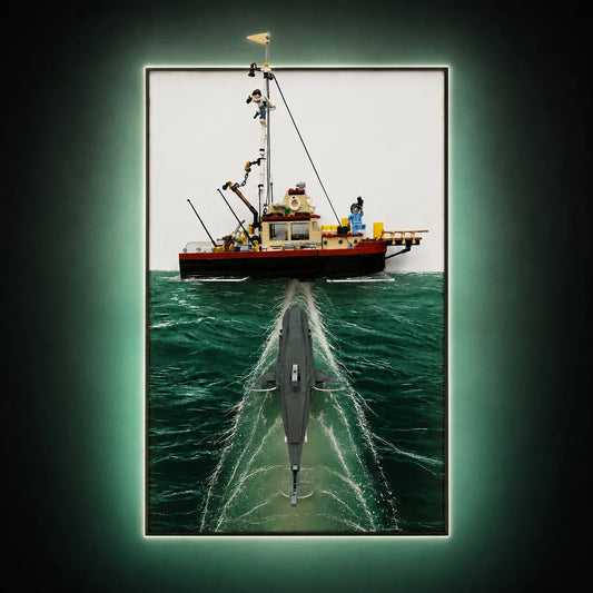 Wall Display Frame for LEGO® Ideas Jaws 21350