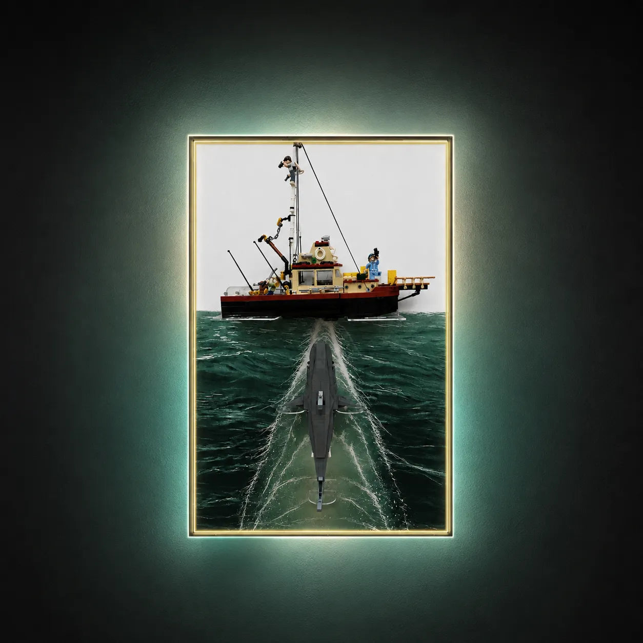 Wall Display Frame for LEGO® Ideas Jaws 21350