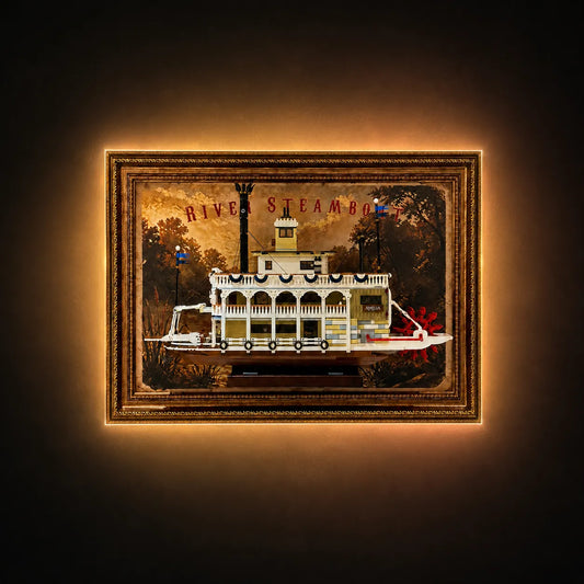 Wall Display Frame for LEGO® River Steamboat 21356