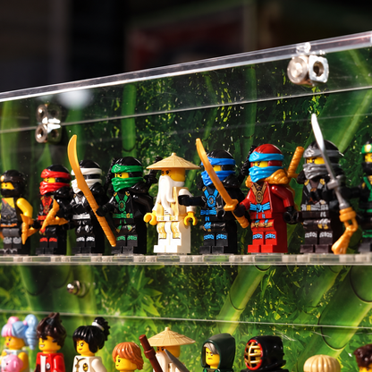 92 LEGO Minifiguren Wandvitrine