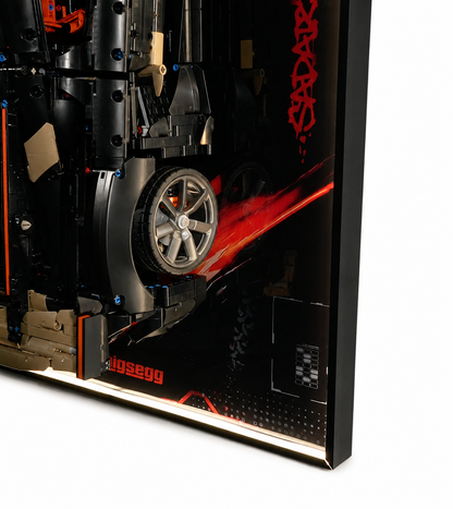 Premium-Wanddisplay kompatibel mit LEGO® Technic™ McLaren F1 42141 Stil D