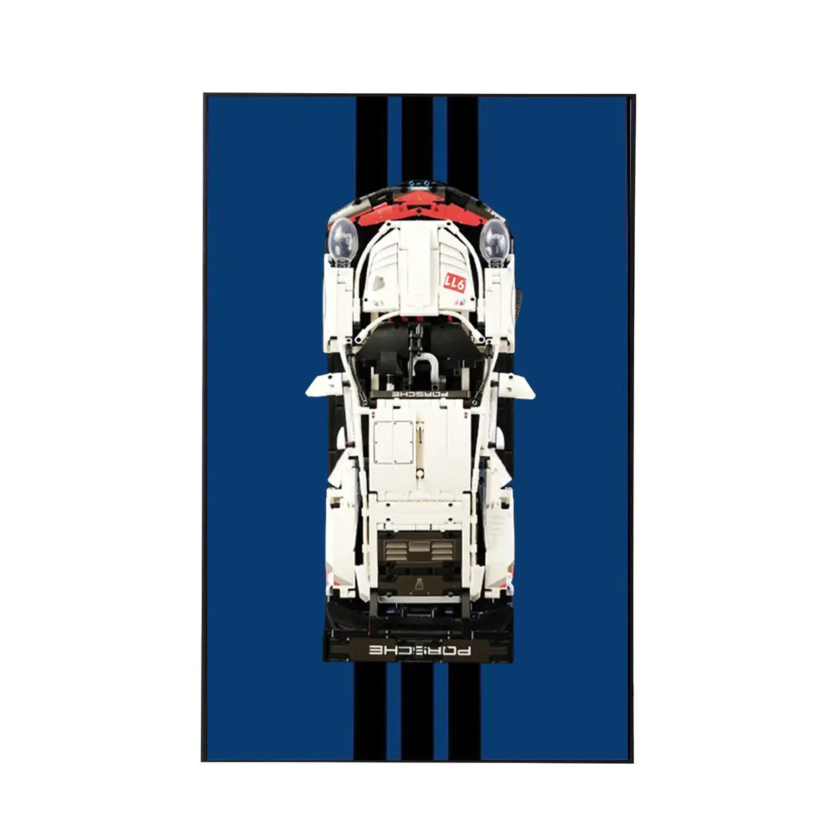 Premium-Wandhalterung für den LEGO® Technic™ Porsche 911 RSR 42096