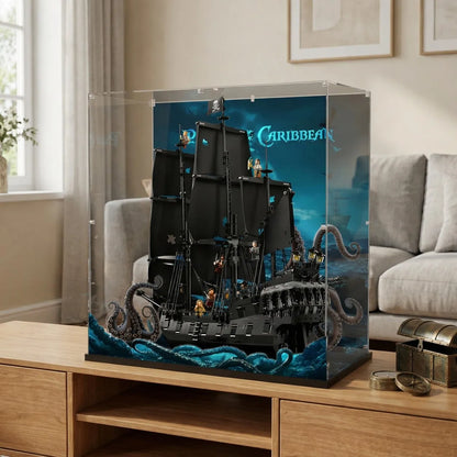 Acrylic Display Case Compatible with LEGO® Icons Captain Jack Sparrow’s Pirate Ship 10365