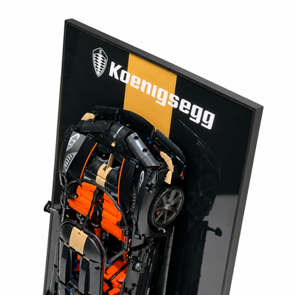 Premium-Wanddisplay kompatibel mit LEGO® Technic™ McLaren F1 42141 Stil D