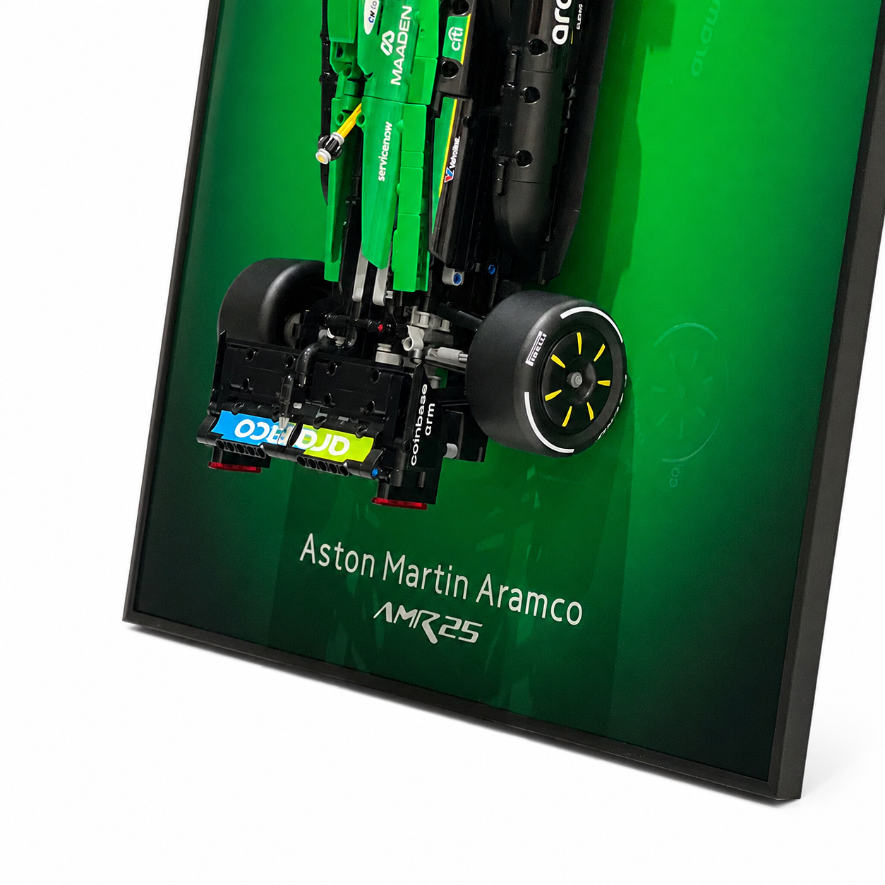 Premium-Wanddisplay kompatibel mit LEGO® Technic™ McLaren F1 42141 Stil D