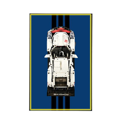 Premium-Wandhalterung für den LEGO® Technic™ Porsche 911 RSR 42096