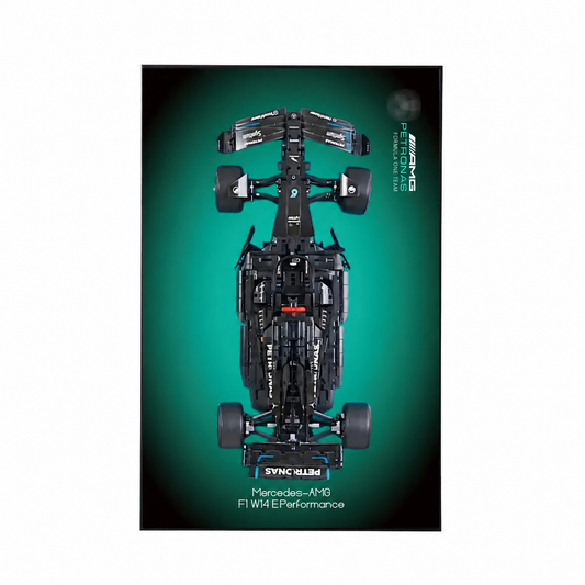 Premium Wall Display for LEGO® Mercedes-AMG F1 42171 Style D