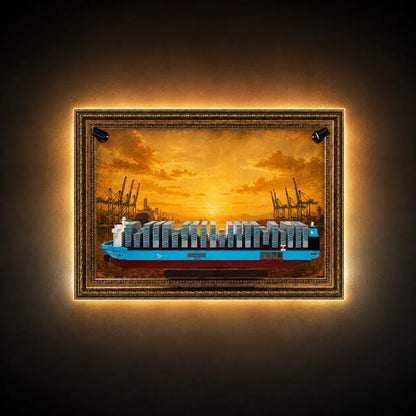 Wall Display Frame for LEGO® Maersk Dual-Fuel Container Vessel 40955