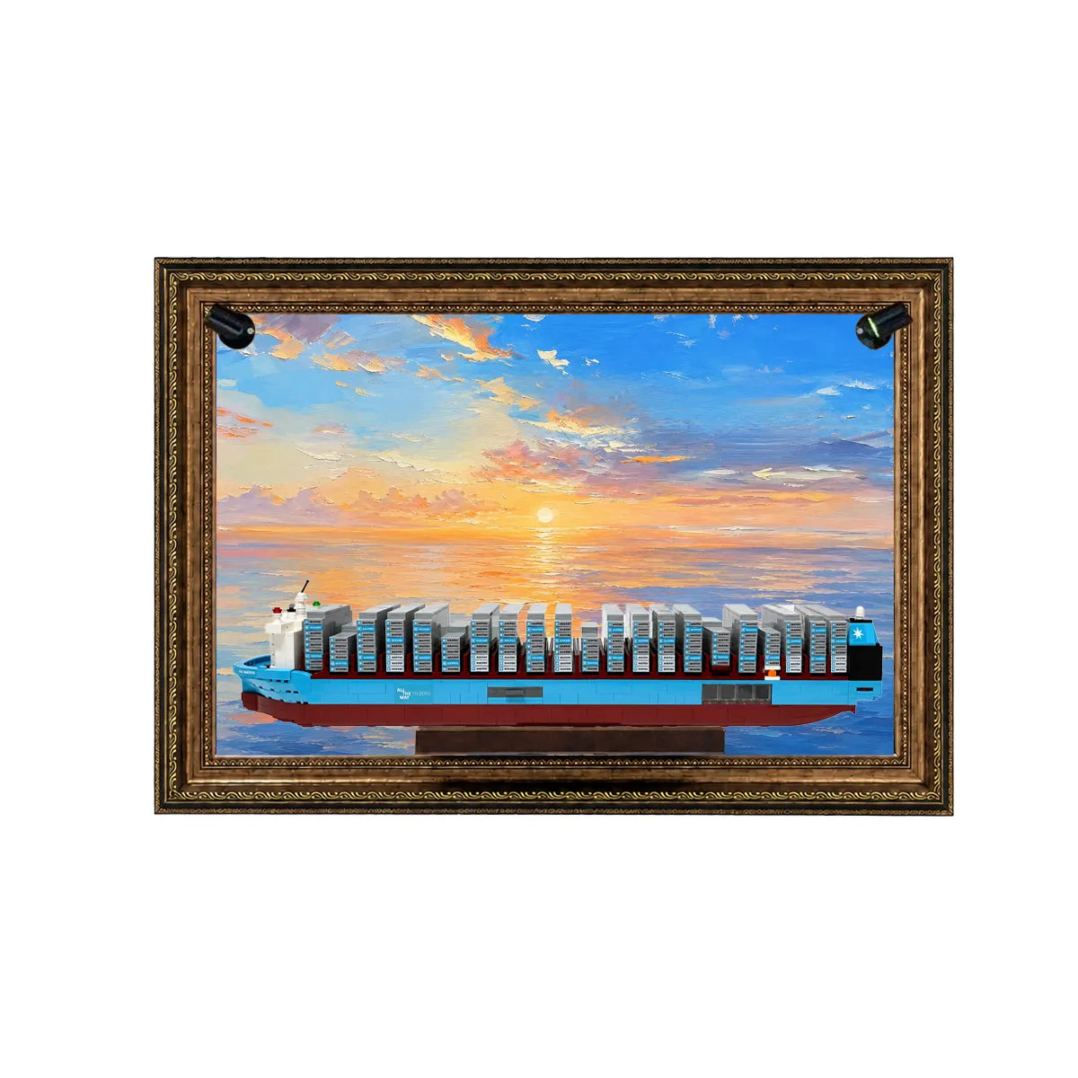 Wall Display Frame for LEGO® Maersk Dual-Fuel Container Vessel 40955