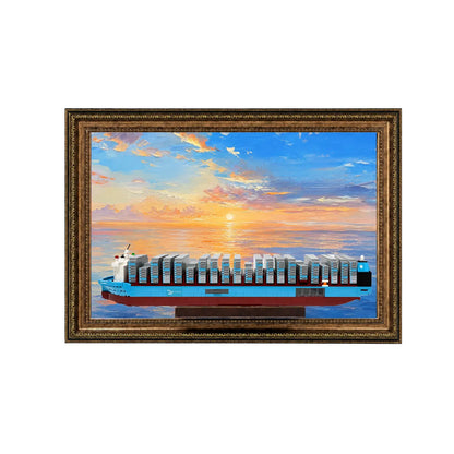 Wall Display Frame for LEGO® Maersk Dual-Fuel Container Vessel 40955