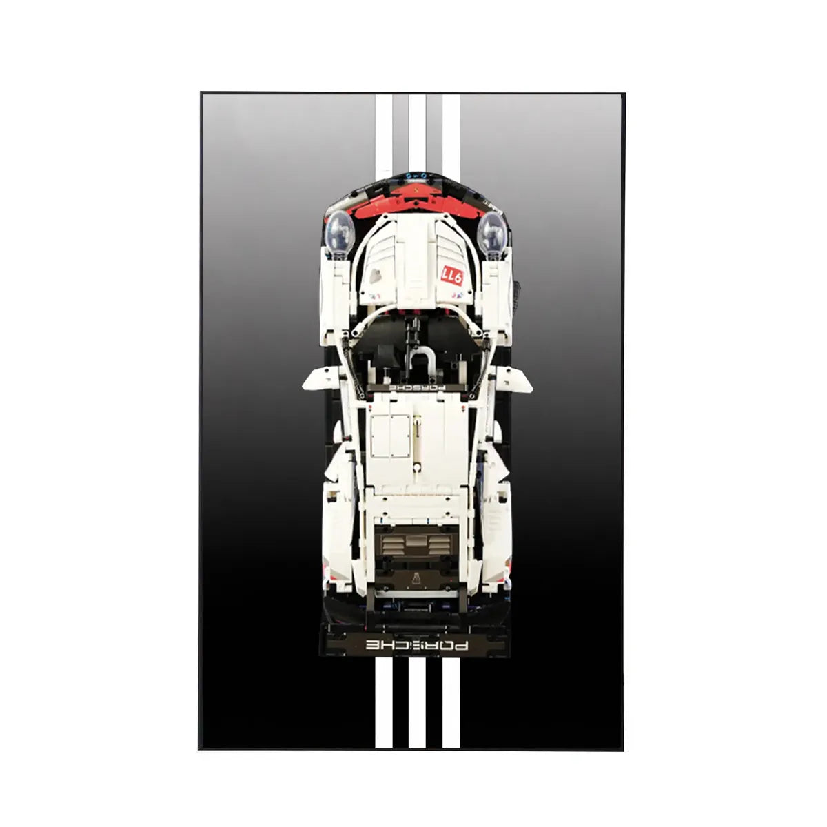 Premium-Wandhalterung für den LEGO® Technic™ Porsche 911 RSR 42096