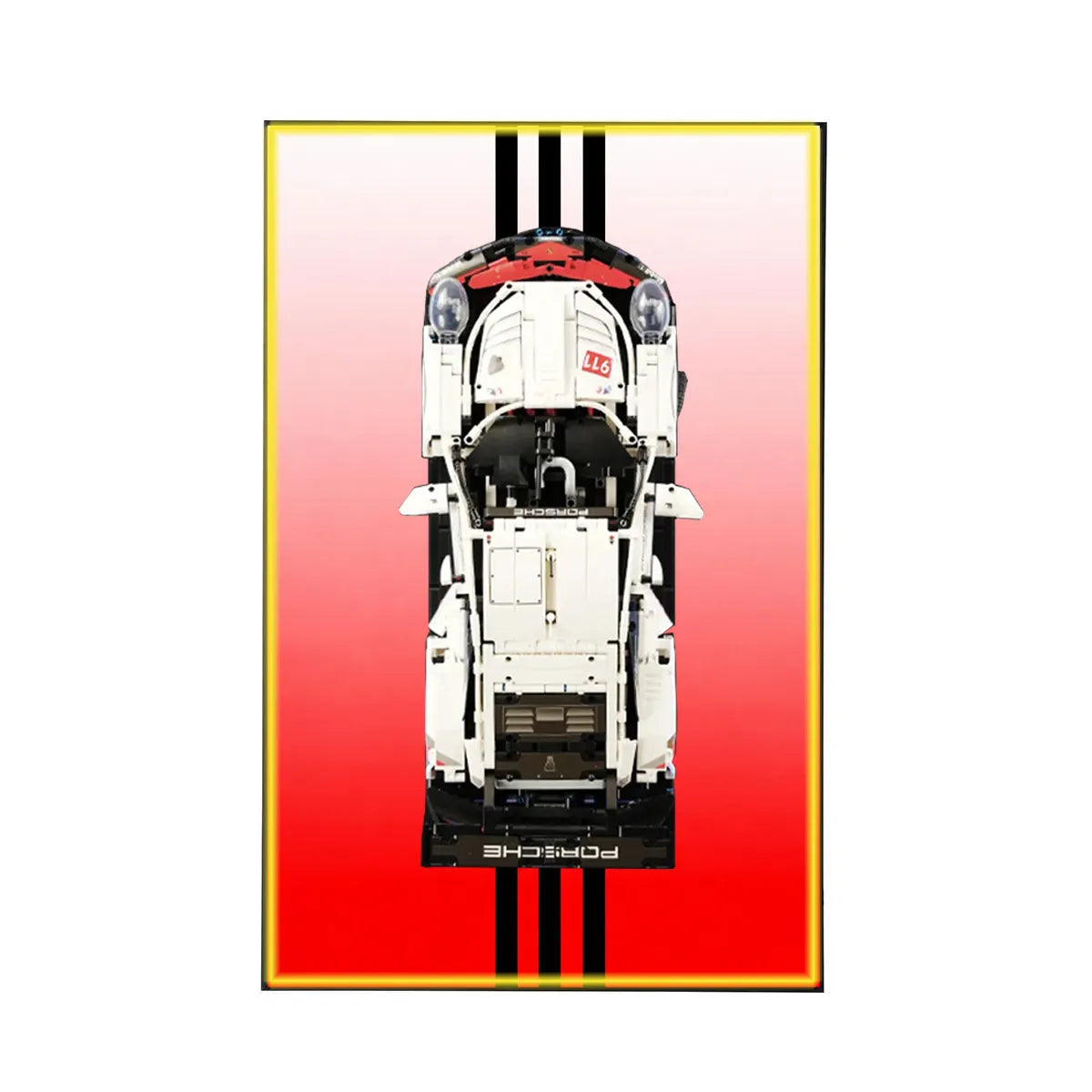 Premium-Wandhalterung für den LEGO® Technic™ Porsche 911 RSR 42096