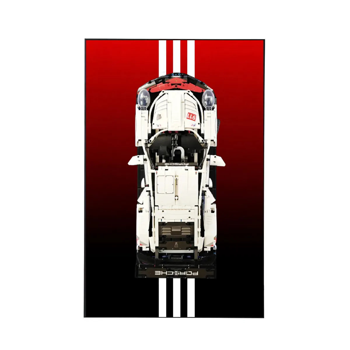 Premium-Wandhalterung für den LEGO® Technic™ Porsche 911 RSR 42096