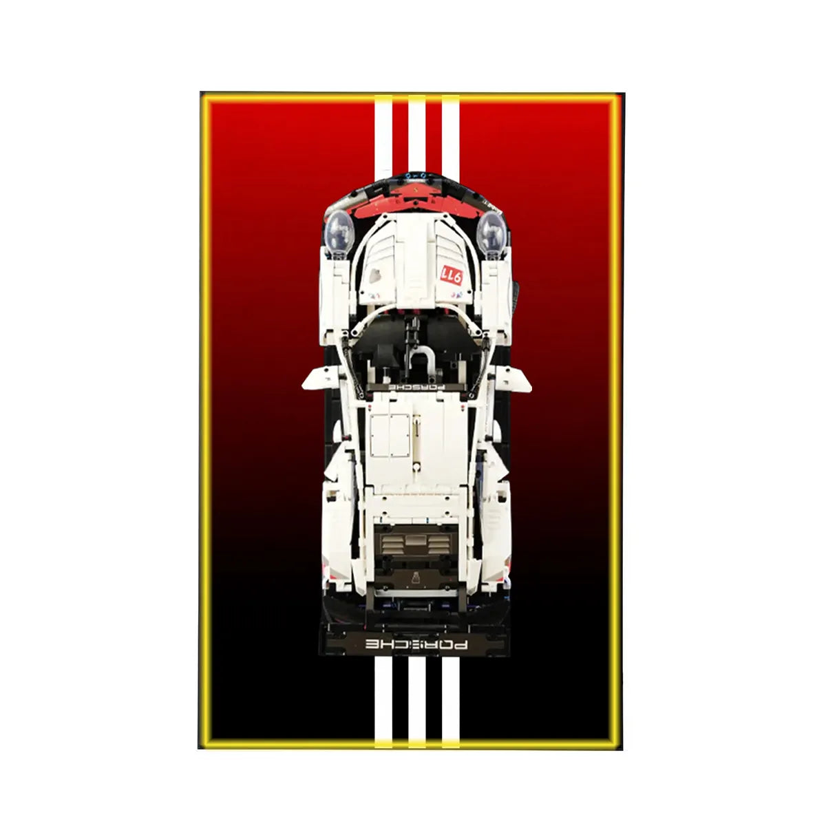 Premium-Wandhalterung für den LEGO® Technic™ Porsche 911 RSR 42096