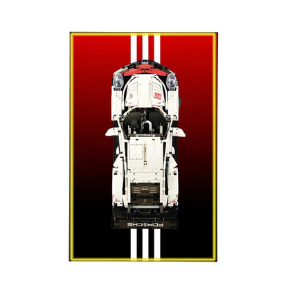 Premium-Wandhalterung für den LEGO® Technic™ Porsche 911 RSR 42096