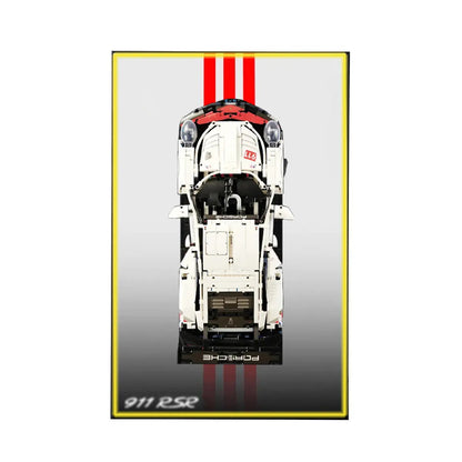 Premium-Wandhalterung für den LEGO® Technic™ Porsche 911 RSR 42096