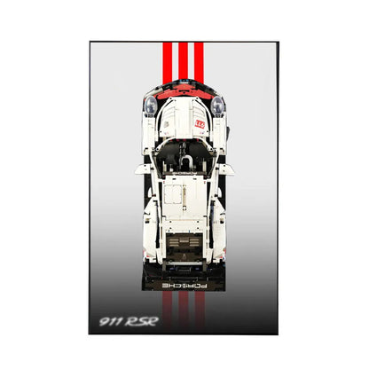 Premium-Wandhalterung für den LEGO® Technic™ Porsche 911 RSR 42096
