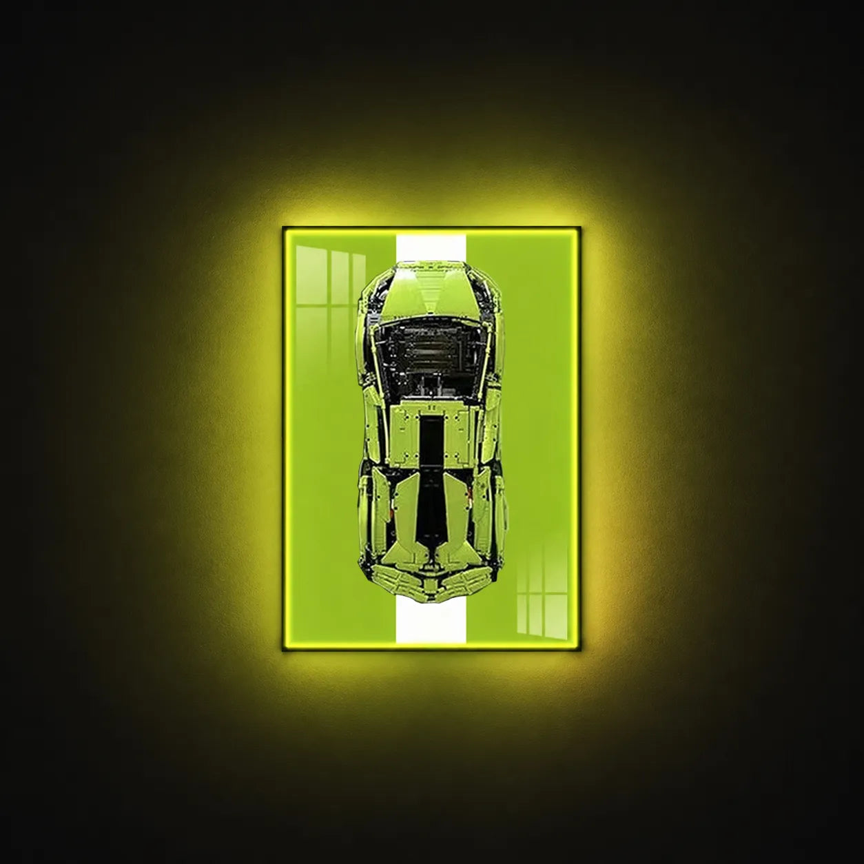 Premium Wall Mount Display Frame for LEGO® Technic™ Lamborghini Sian 42115