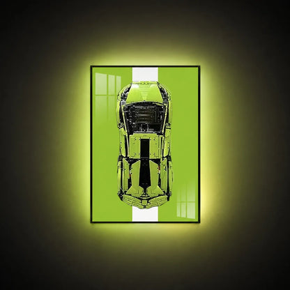 Premium Wall Mount Display Frame for LEGO® Technic™ Lamborghini Sian 42115