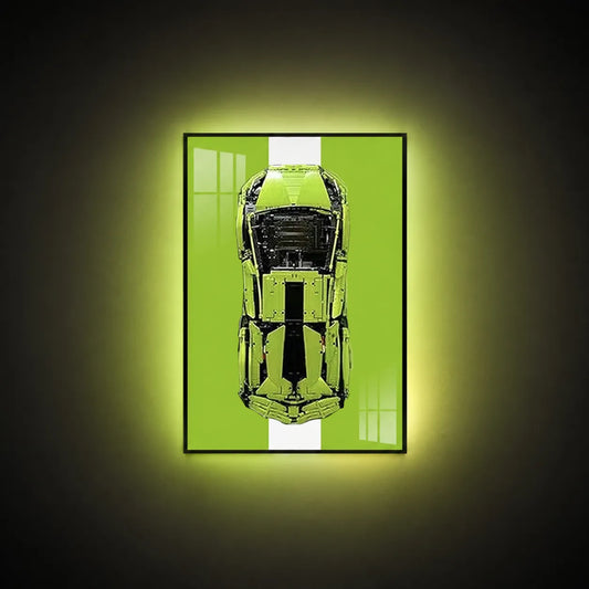 Premium Wall Mount Display Frame for LEGO® Technic™ Lamborghini Sian 42115