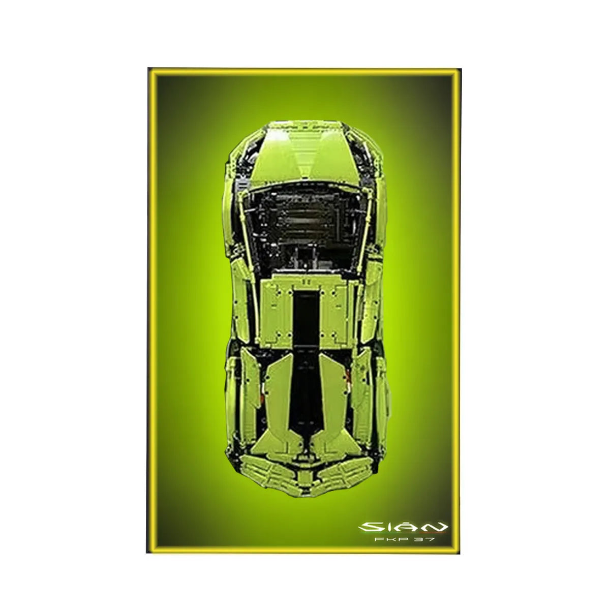 Wandhalterung Displayrahmen kompatibel mit LEGO® Lamborghini Sian 42115 Stil D