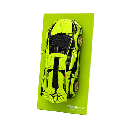 Wandhalterung Displayrahmen kompatibel mit LEGO® Lamborghini Sian 42115 Stil D