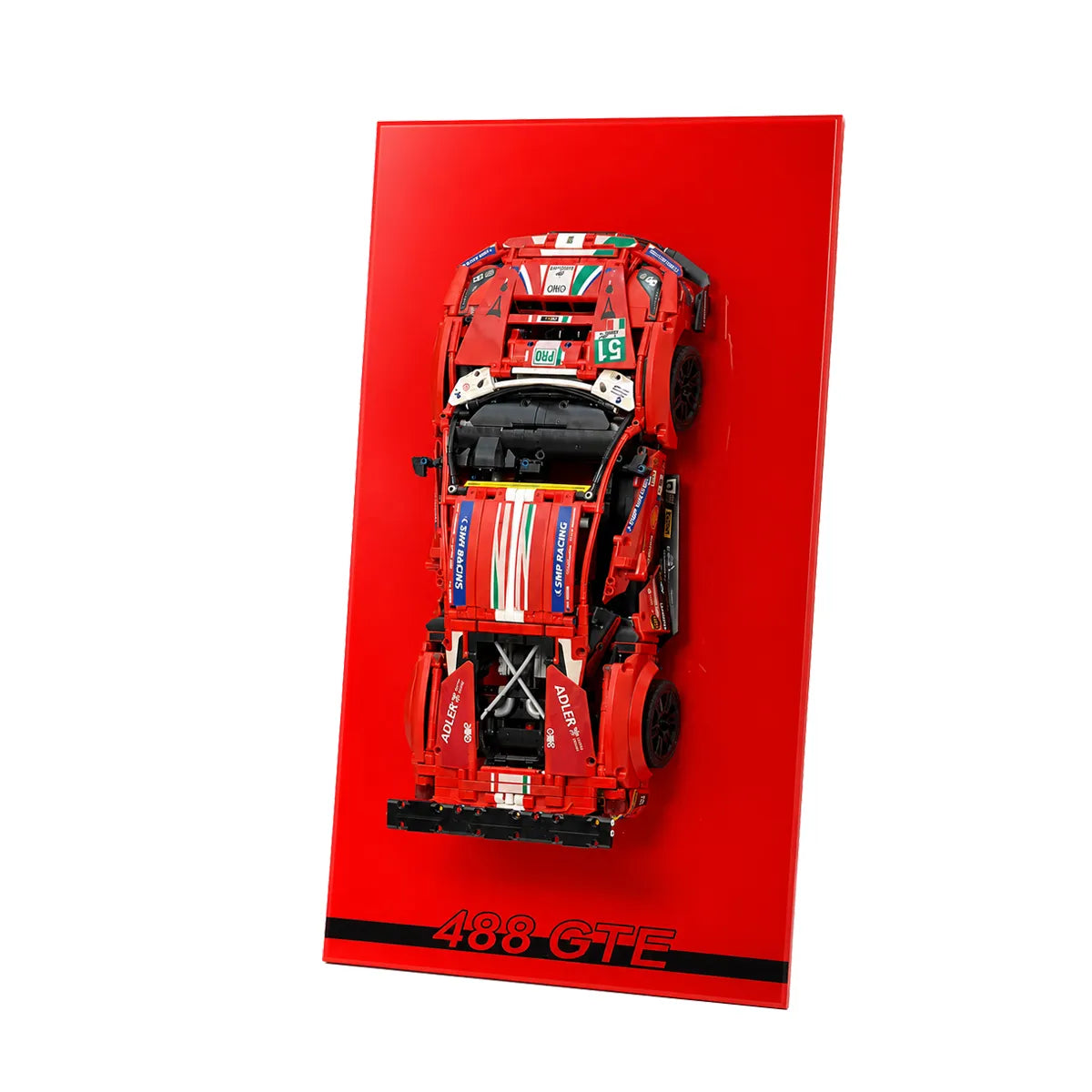 Wandhalterung Displayrahmen kompatibel mit LEGO® Lamborghini Sian 42115 Stil D