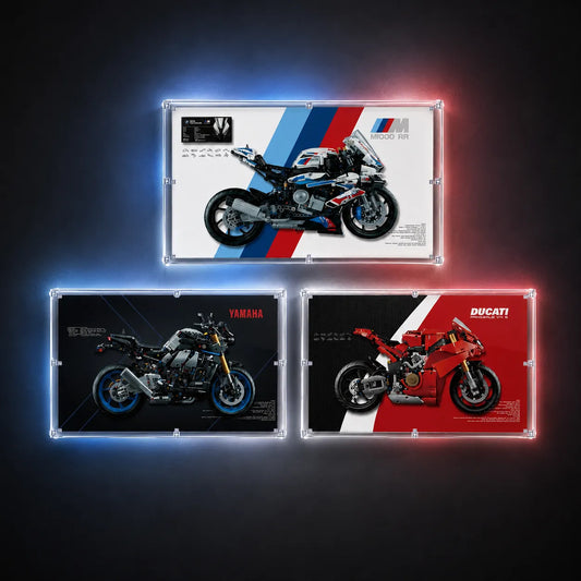BMW M 1000 RR Displayrahmen für Lego® 42130 Motorrad