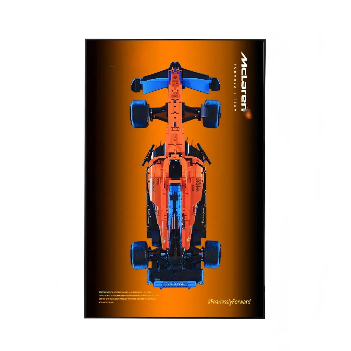 Premium Wall Display Compatible with LEGO® Technic™ McLaren F1 42141 Style B